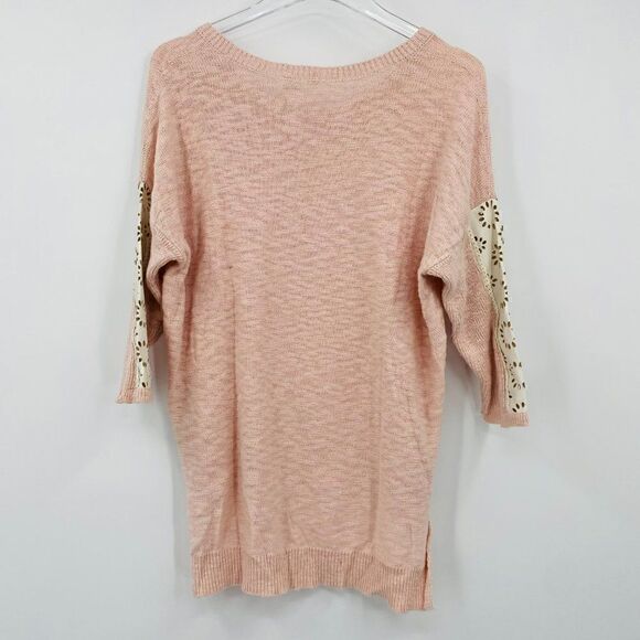 Moth Anthropologie Size Small Blush Pink Talise High Low Tunic Sweater - Picture 10 of 10